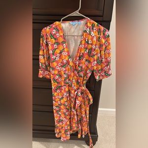 Draper James Orange Blossom Wrap Dress